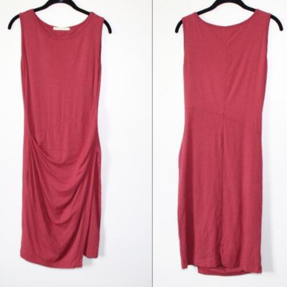 Peruvian Connection Aries Sheath Jersey Knit Gathered Dress Size Medium H13825 - Picture 9 of 9